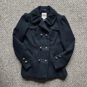 Hydraulic Black Pea Coat